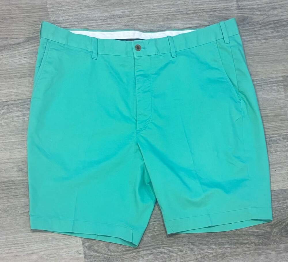 Polo Golf Ralph Lauren Shorts Size 38 Green Cotton Stretch Classic Fit